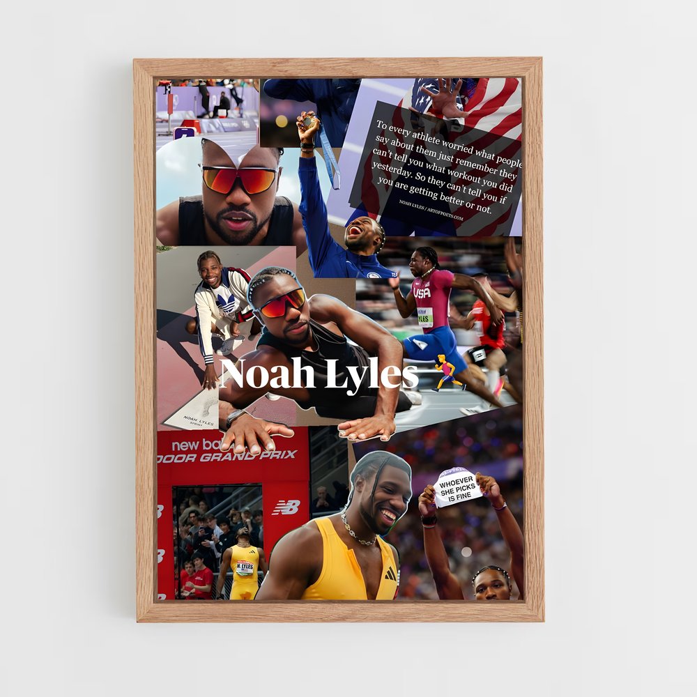 Poster Noah lyles – affiche Athlétisme (vue 4)